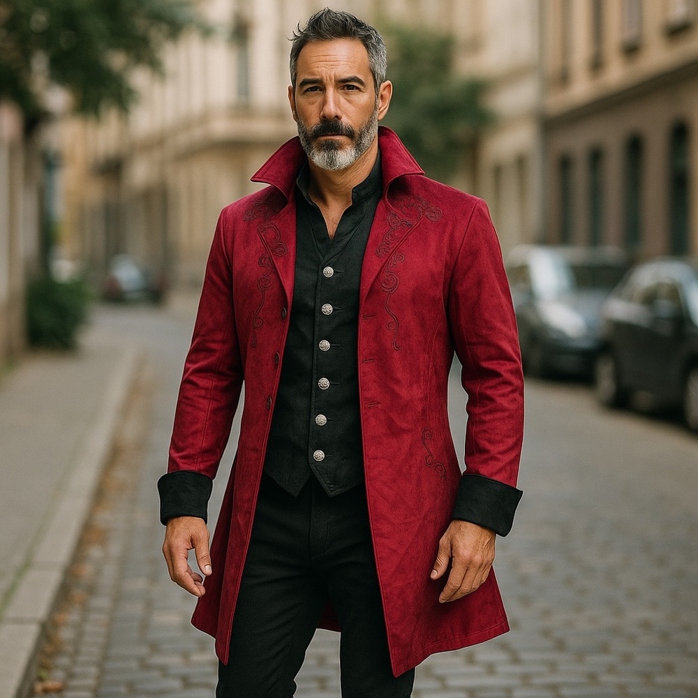 Men’s vampire, Gothic, pirate Vintage Tailcoat Jacket